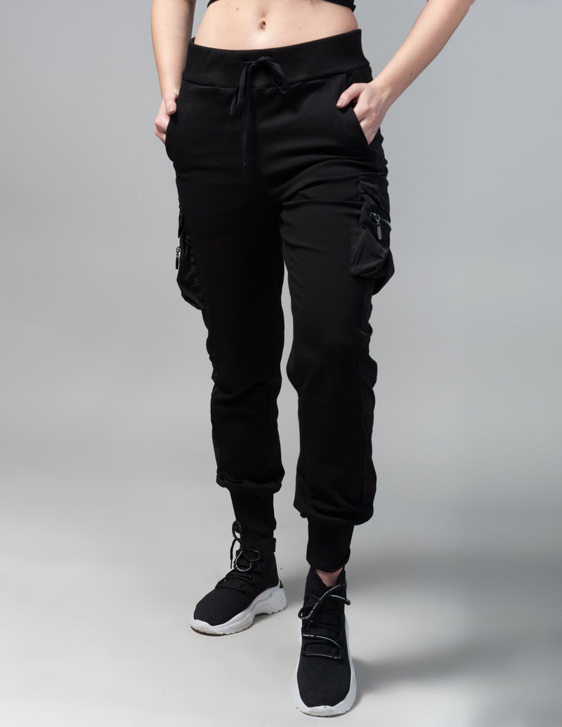 Pantalon black buzunar lateral